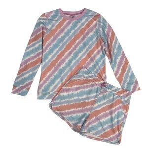 Girls 32 Degrees Tie-Dye Lounge Set L Multi Color